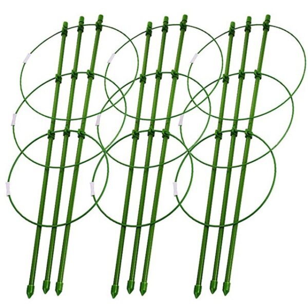 New Durable Climbing Plant Support Cage Garden Trellis Flowers Tomato Stand with 3 Rings Gardening Tool 2.jpg 640x640 2