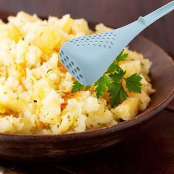 I-Non Stick Food Ibanga Le-nayiloni Le-Potato Mash Ricers Ithuluzi I-Colander Spoon Grid Mashing Cookware Strainers