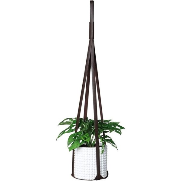 PU Leather Plant Hanger Hanging Planter Flower Pot Holder Home Decor For Indoor Plants Cactus Succulent 2.jpg 640x640 2