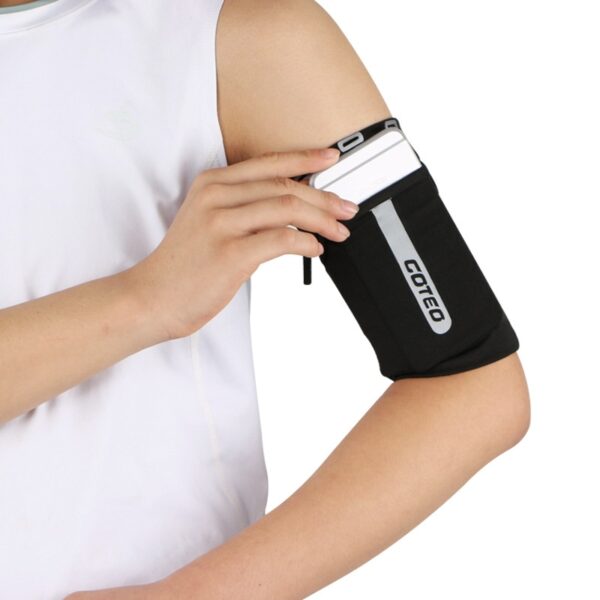 Reflective Armstrap Wrist Bag Running Mobile Phone Case Anti Theft Sports Arm Sleeve Men Women Elastic 1