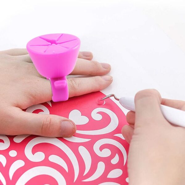 Silicone Storage Box Weeding Scrap Collector Ring Holder Heat Transfer Vinyl Handcraft Container Tool For Card