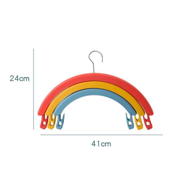 Three Layer Multifunctional Rotating Clothes Hanger Rainbow Hanger Durable for Home DNJ998 1
