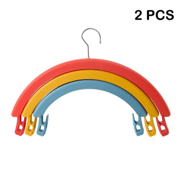 Тришарова багатофункціональна поворотна вішалка для одягу Rainbow Hanger Durable for Home DNJ998 1.jpg 640x640 1