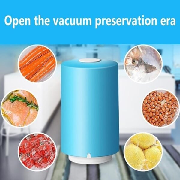 USB Mini Automatic Compression Vacuum Pump Househoud Sealer Clamp Snack Fresh Food Rod Strip Kitchen Tool 5