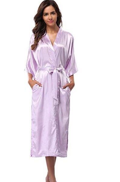 Women Silk Satin Long Wedding Bride Bridesmaid Robe Kimono Robe Feminino Bath Robe Large Size XXXL 2.jpg 640x640 2