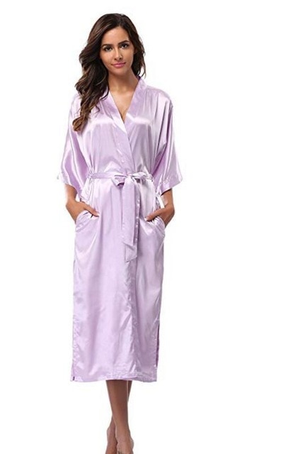 Women Silk Satin Long Wedding Bride Bridesmaid Robe Kimono Robe Feminino Bath Robe Large Size XXXL 2.jpg 640x640 2