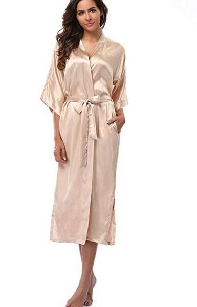 Women Silk Satin Long Wedding Bride Bridesmaid Robe Kimono Robe Feminino Bath Robe Large Size XXXL.jpg 640x640