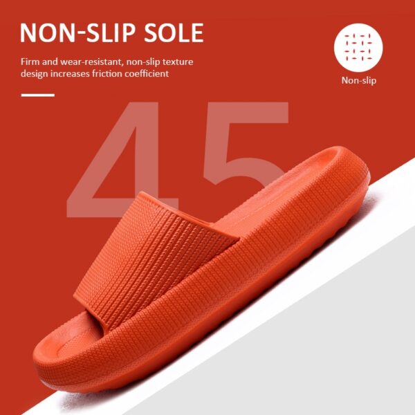 Women Thick Platform Slippers Summer Beach Eva Soft Sole Slide Sandals Leisure Men Ladies Indoor Bathroom 5