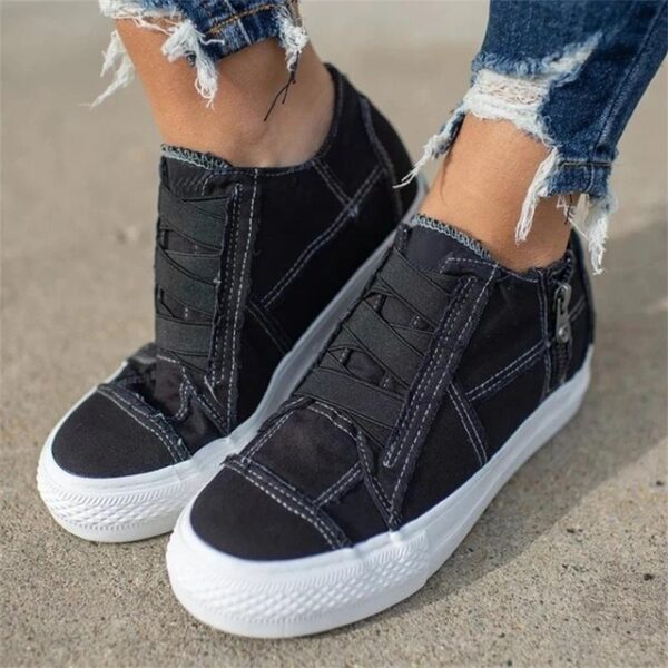 Women s Vulcanized Shoes 2021 Spring Hot Sell Slip On Solid Color Ladies Sneakers Comfortable Flat 1.jpg 640x640 1
