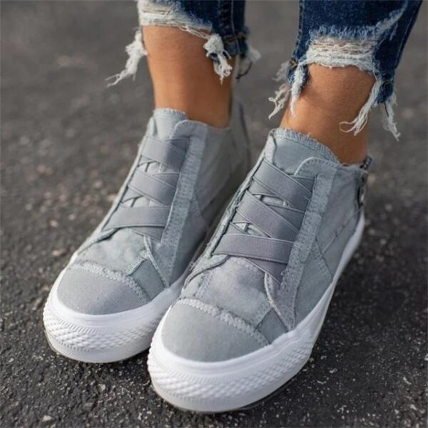 Women s Vulcanized Shoes 2021 Spring Hot Sell Slip On Solid Color Ladies Sneakers Comfortable Flat 4.jpg 640x640 4