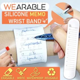 Wearable Silicone Memo Wrist Band - image 1