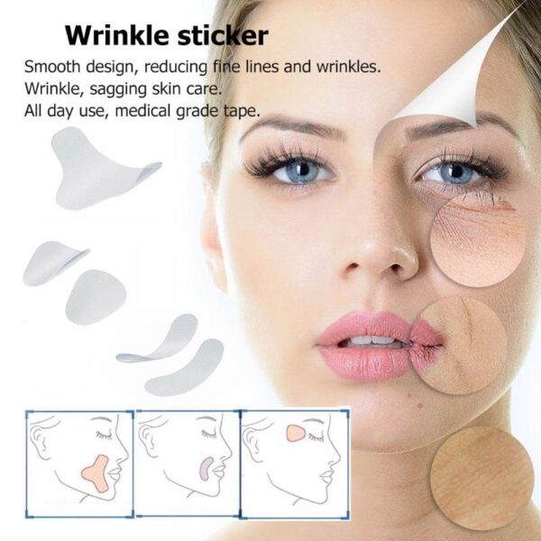 12 27 24 pcs set Thin Face stickers EVA Forehead Anti Wrinkle Patches Act on Facial 1