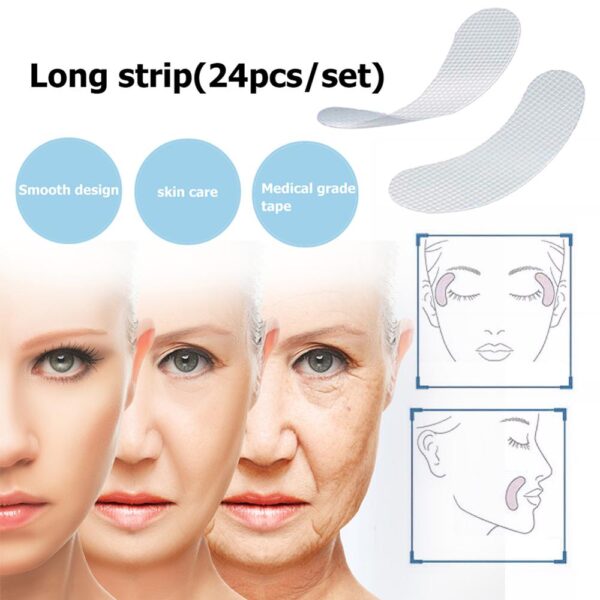 12 27 24 pcs set Thin Face stickers EVA Forehead Anti Wrinkle Patches Act on Facial 2