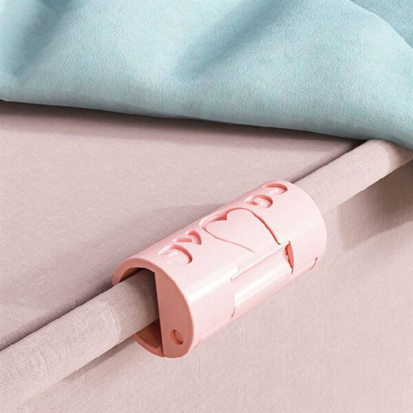 12Pcs Bedsheet Clamps Household Windproof Clips Non slip Quilt Fixing Clamp Pink 3