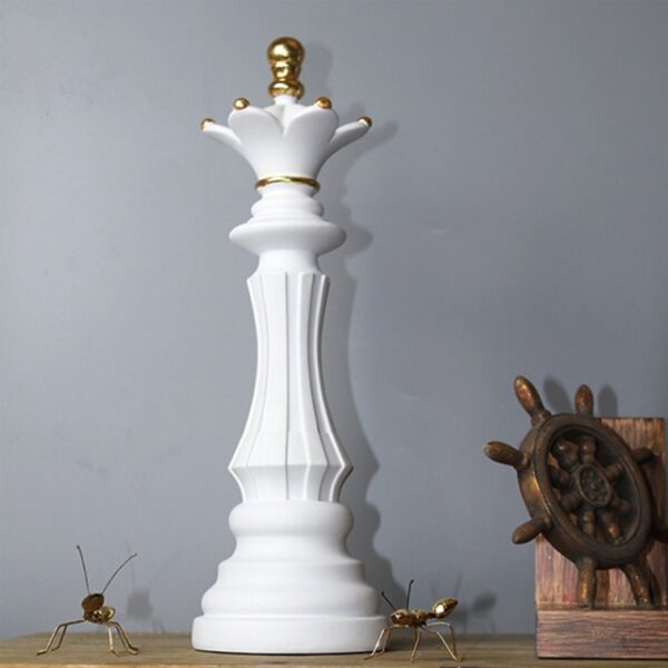1Pcs Resini Chess Pieces Board Games Awọn ẹya ẹrọ International Chess Figurines Retro Home Decor Simple Modern Chessmen 1.jpg 640x640 1