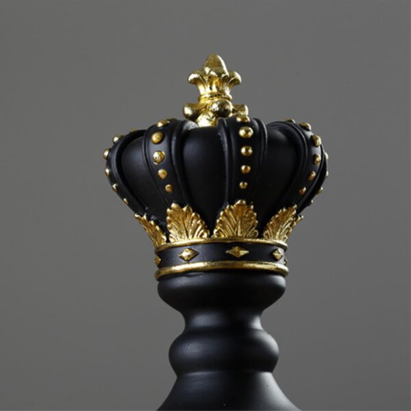 1Pcs राळ बुद्धिबळ तुकडे बोर्ड गेम्स अॅक्सेसरीज आंतरराष्ट्रीय बुद्धिबळ मूर्ती रेट्रो होम डेकोर साधे आधुनिक बुद्धिबळ 4