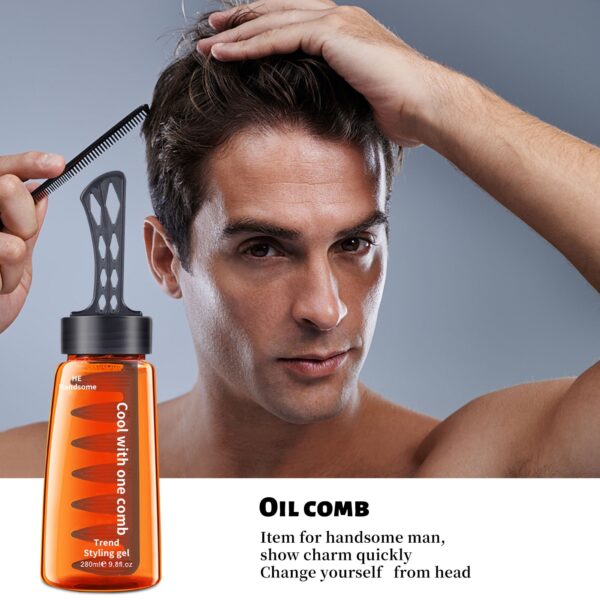 2 in 1 Men s oil Head Styling Gel with Comb Hair Styling Cream Two in 3