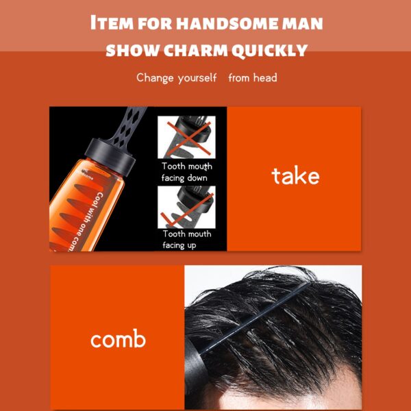 2 in 1 Men s oil Head Styling Gel with Comb Hair Styling Cream Two in 4