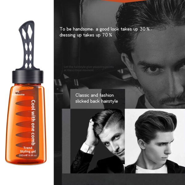 2 in 1 Men s oil Head Styling Gel with Comb Hair Styling Cream Two in 5