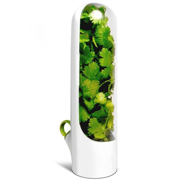 2021 Premium Herb Keeper and Herb Storage Container Keeps Greens and Vegetables Fresh for 2x Longer 3