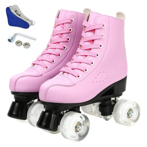 2021 ผู้หญิงผู้ชาย 5 Choice Pu ไมโครไฟเบอร์ Roller Skates รองเท้าสเก็ตเลื่อนรองเท้าผ้าใบ Quad เริ่มยุโรป 3.jpg 640x640 3