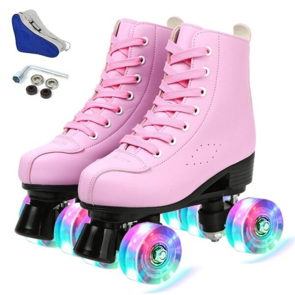 2021 Women Men 5 Choice Pu Microfiber Roller Skates Skating Shoes Sliding Quad Sneakers Begin Europe 5.jpg 640x640 5