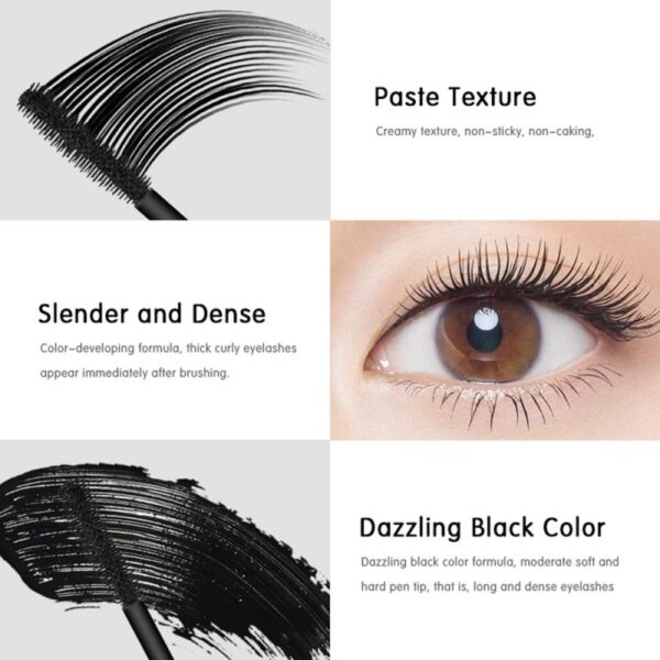 3D Mascara Makeup Lengthening Eyelash Extension Women Waterproof Fast Dry Long wearing Lasting Mascara Big Eye 2