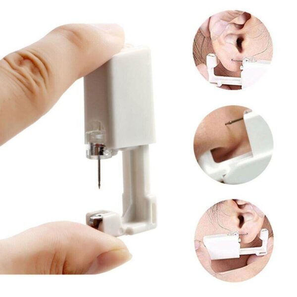 3PCS Disposable Sterile Ear Piercing Unit Cartilage Tragus Helix Piercing Gun NO PAIN Piercer Tool Machine 1