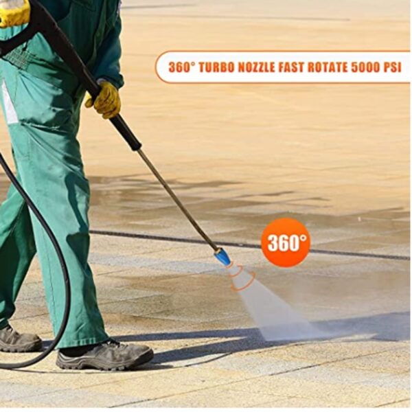 4 0 GPM 3600PSI iTurbo eJikelezisayo yoMlomo wesitshizi 360 degrre iTurbo eJikelezisayo yeWasher yoxinzelelo nge-3