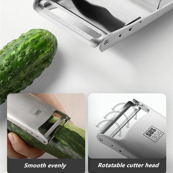 4 In 1 Melon Planer 304 Stainless Steel Peeling Scraping knife Upgrade Fruit and Vegetable Peeler 3