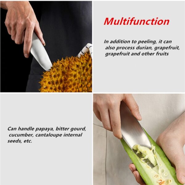 4 In 1 Melon Planer 304 Stainless Steel Peeling Scraping knife Upgrade Fruit and Vegetable Peeler 4