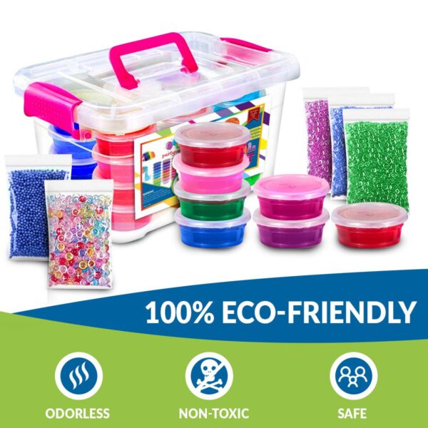52Pack Lot Fluffy Slime Kit 24 Color Slime Supplies Gifts for kids DIY Kit Sensory Play 5
