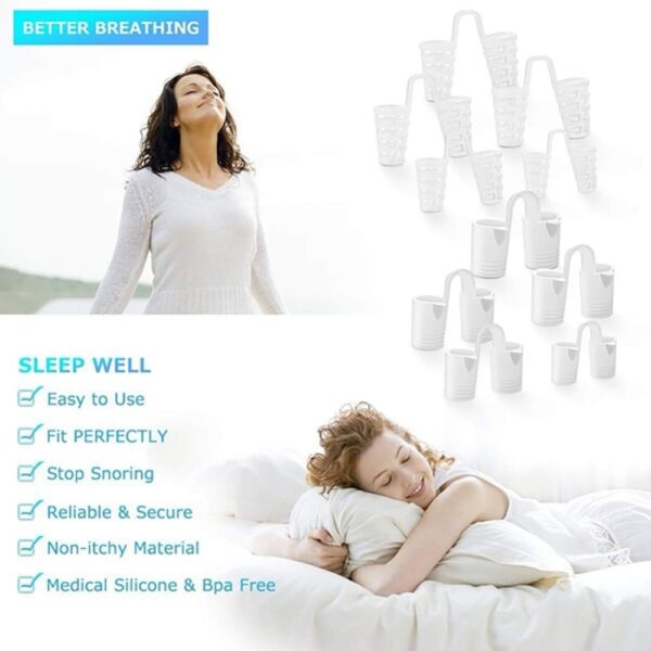 8PCS set Snoring Solution Anti Snoring Devices Professional Snore Stopper Nose Vents Snore Nasal Dilators For 4
