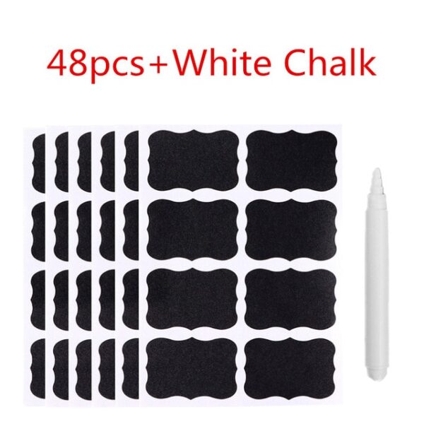 Blackboard stickers Waterproof Chalkboard Kitchen Spice Label Sticker Home Jars Bottles Tags Blackboard Labels White marker 1.jpg 640x640 1