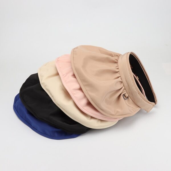 COKK Summer Hats For Women Empty Top Shell Shape Sun Hat Korean Fashion Sunshade Sunscreen Sun 4