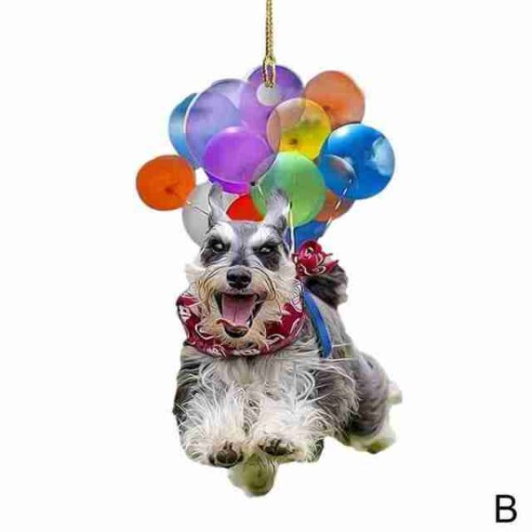 Cartoon Cute Dog Atuo Hanging Ornament With Colorful Balloon parachute Home Accessories Decorations Hanging Ornament Decoration 7.jpg 640x640 7