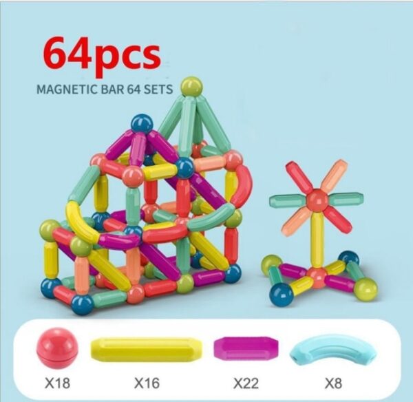 Dropshipping 64Pcs Set 3D Building Blocks DIY Big Size Magnetic Sticks Set Kids Educational Toy For 3.jpg 640x640 3