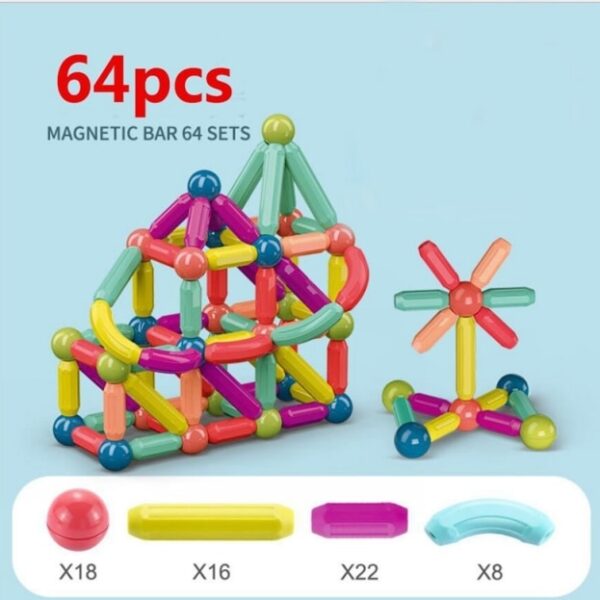 Dropshipping 64Pcs Set 3D Building Blocks DIY Big Size Magnetic Sticks Set Kids Educational Toy For 3.jpg 640x640 3