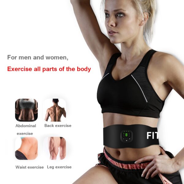 EMS Muscle Stimulator Wireless Muscle Trainer Abdomen Training Belt Fat Burner Weight Loss Stickers Body Slimming 3