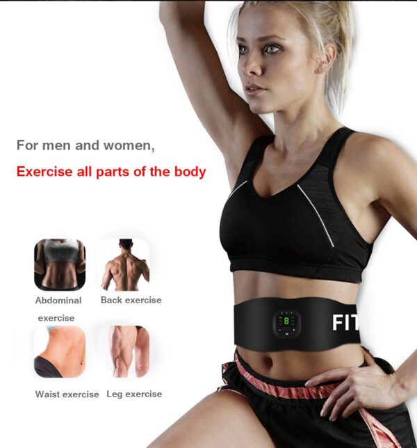 EMS Muscle Stimulator Wireless Muscle Trainer Abdomen Training Belt Fat Burner Weight Loss Stickers Body Slimming 3