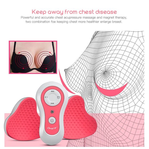 Elektresch Broscht Vergréisser Pompel Massage Wiedergebaute Bust Lifting Cup Enhancer Këscht Vibréierend Massager Anti Broscht Sagging 1