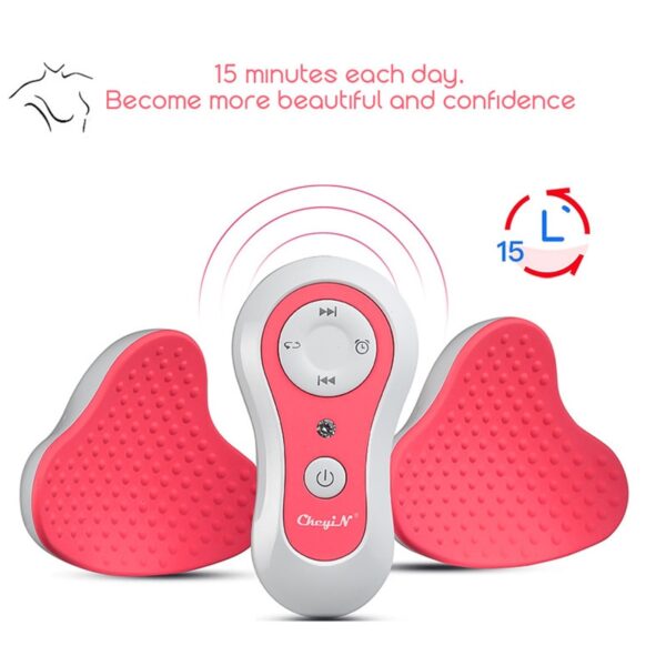 Electric Breast Enlarge Pump Massage Rechargeable Bust Lifting Cup Enhancer Chest Vibrating Massager Anti Chest Sagging 4