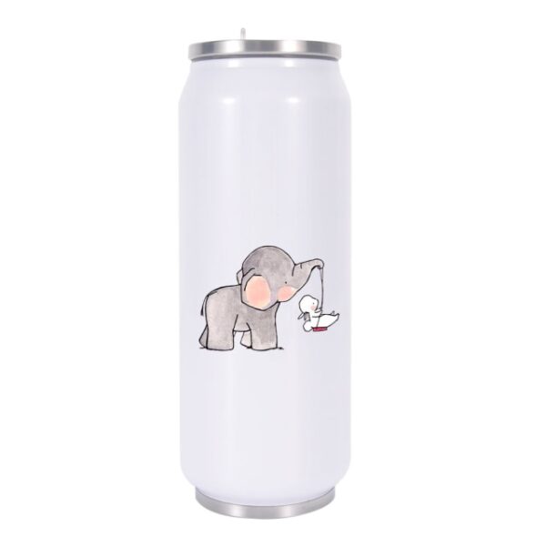 Elephant Print Cans Thermo Flask Tumbler Thermos Termo Coffee Mug Water Bottle Termo Cafe Travel