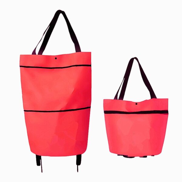 Folding Shopping Pull Cart Trolley Bag With Wheels Foldable Shopping Bags Reusable Grocery Bags Food Organizer 4.jpg 640x640 4