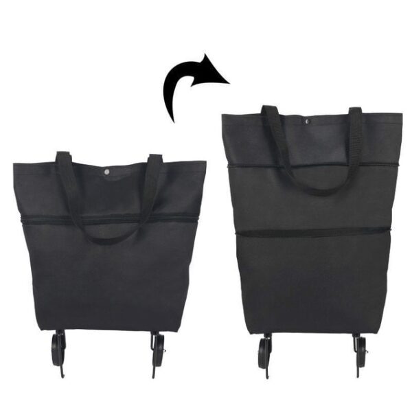 Folding Shopping Pull Cart Trolley Bag With Wheels Foldable Shopping Bags Reusable Grocery Bags Food