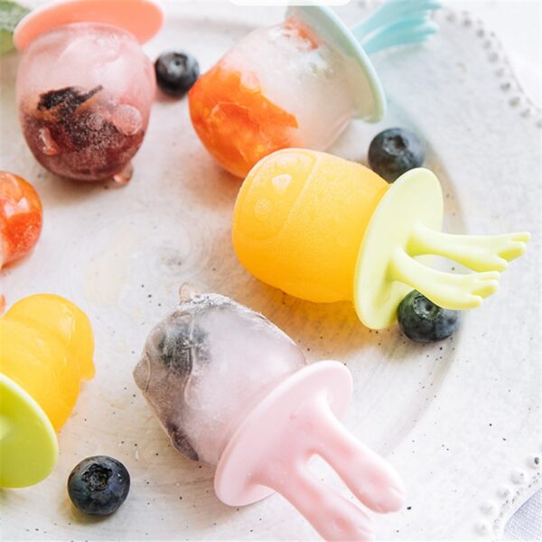 Homemade DIY Ice Cream Mold 6 Cells Ice Cube Molds Summer Popsicle Maker Platsic Kitchen Tools 3