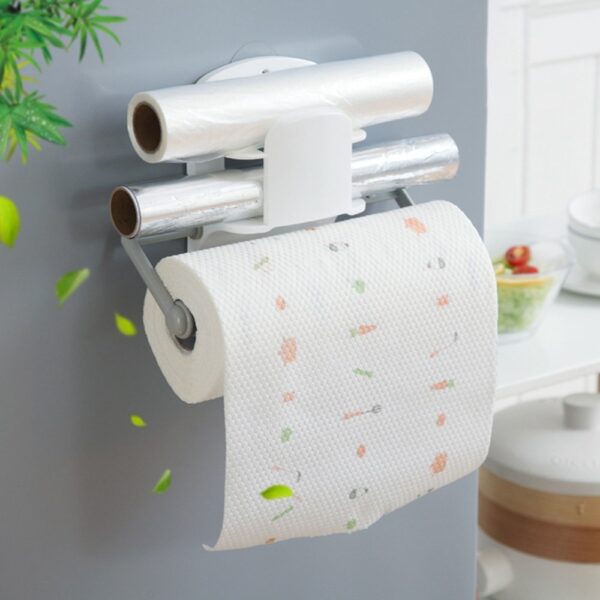 Kay Retractable Kitchen Roll Holder Papye Sèvyèt Holder plastik etajè Depo etajè