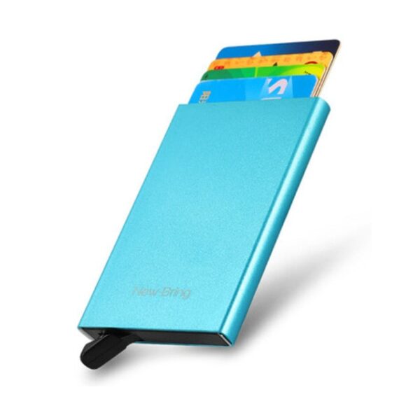 In Stock Youpin NewBring Mini Card Protector Wallet Holder Slim Metal Body RFID Block Easy Fast 2.jpg 640x640 2