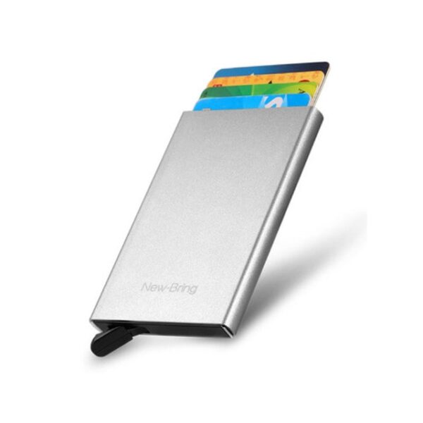 In Stock Youpin NewBring Mini Card Protector Wallet Holder Slim Metal Body RFID Block Easy Fast 3.jpg 640x640 3