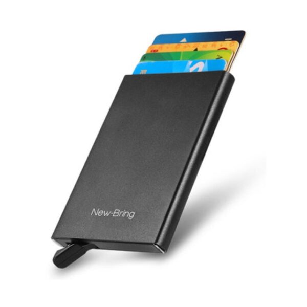 In Stock Youpin NewBring Mini Card Protector Wallet Holder Slim Metal Body RFID Block Easy